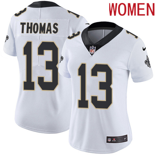 2019 Women New Orleans Saints #13 Thomas white Nike Vapor Untouchable Limited NFL Jersey->women nfl jersey->Women Jersey